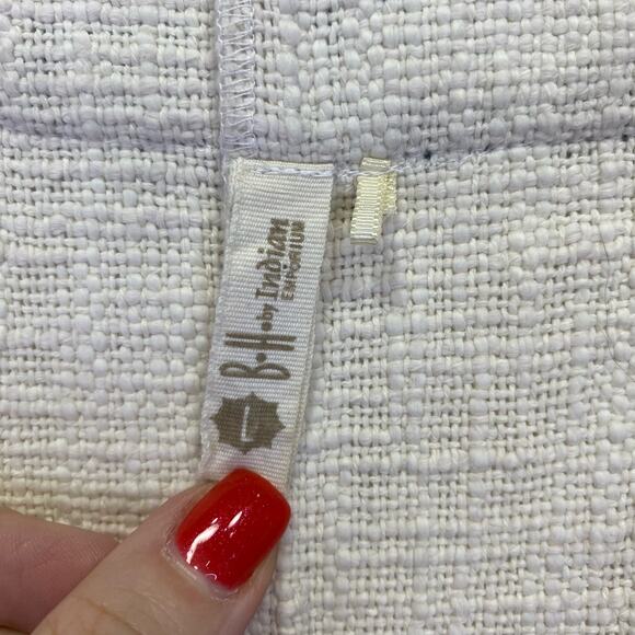 Embroidered Fringe Long Kimono Cardigan Womens L Ivory Black Bohemian - Picture 4 of 7